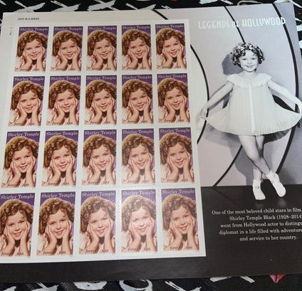 Shirley Temple Sheet Of 20 - Postage Stamps Stamps