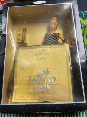 40th Anniversary Barbie Doll In Box