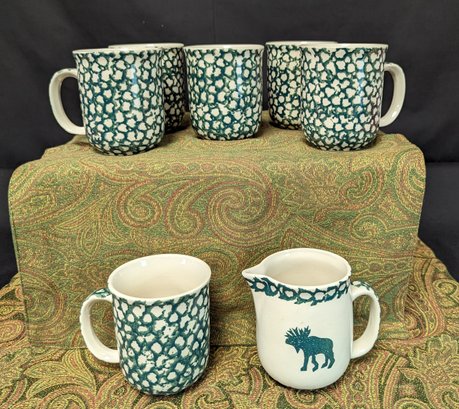 Folk Craft Moose Country Mugs And Cup