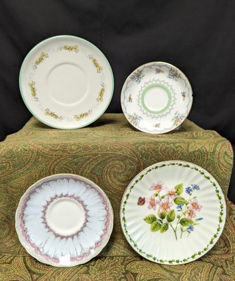 4 Decorative Tea Plates