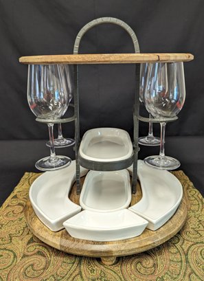 'front Gate' Dish And Glass Holder