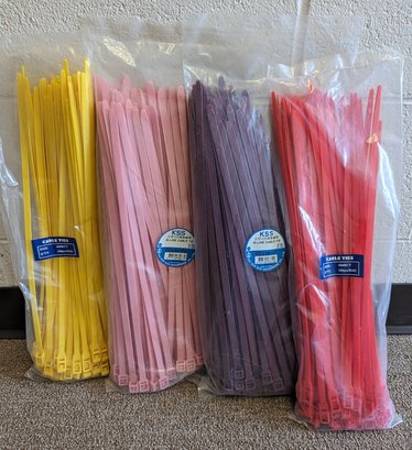400 Multicolored Zip Ties !!!