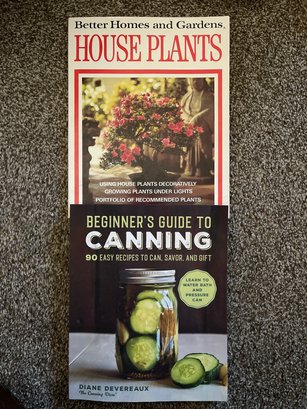 House Plant And Canning Books