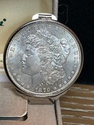 Stunning Anson Money Clip And 1921 Morgan Silver Dollar!!!