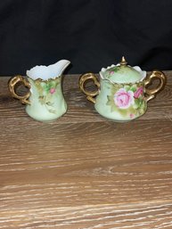 Lefton Vintage Sugar And Creamer Set