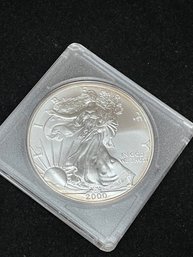 2000 American Eagle Silver Dollar Uncirculated 99.9 Fine Silver