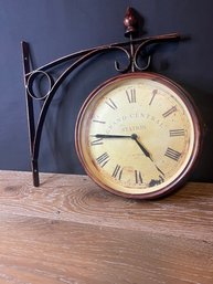 C.L. Ironworks Double Sided Wall Clock Vintage