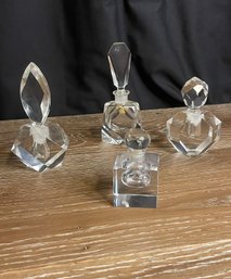 Vintage Perfume Crystal Bottles