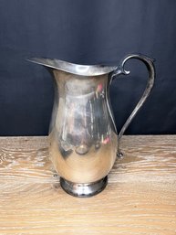 Silver Plated Water Pitcher Or Flower Vase 1940'sThe Bailey Banks And Biddle Co