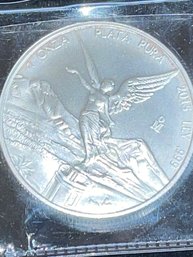 (1) 2015 Mexico Una 1 Onza 1oz .999 Fine Silver Libertad Estados Unidos Coin