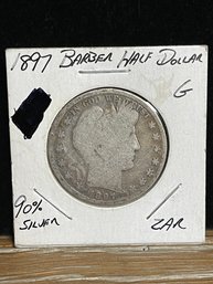 1897 Barber Half Silver Dollar!!