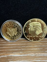 Donald Trump Gold Plated Coins