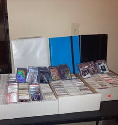 Huge Lot Of Football And  Baseball Cards!!