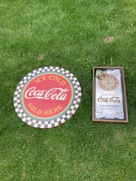 Coca-Cola Clock And Sign