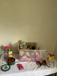 Huge Lot Of Barbie Dolls And Ect.