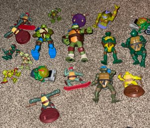 Lot Of 15 Teenage Mutant Ninja Turtles Toys