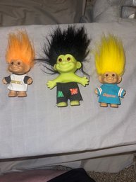 Lot Of 3 Vintage Trolls