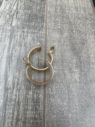 Clip On Gold Colored Earing