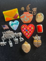 14 Pin/brooches And Watch Faces