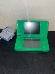 Green Nintendo DSi With Charger