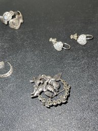 Misc Sterling Silver Lot Of Jewelry