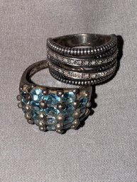 Pair Of Gorgeous Vintage Sterling Rings