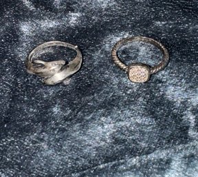 2 Sterling Silver Rings