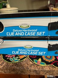 Eastpointe Deluxe Pool Cue W Case Set Of 2