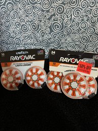 Rayovac Hearing Aid Batteries New 2 Packs