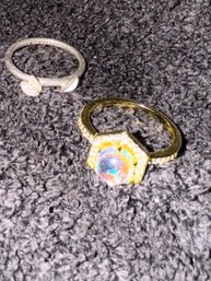 2 Beau Sterling Silver Rings