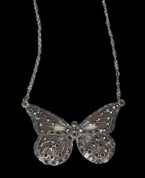 Beautiful Sterling Silver Butterfly Necklace