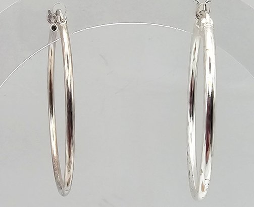 IBB Sterling Silver Hoop Earrings 2.2 G
