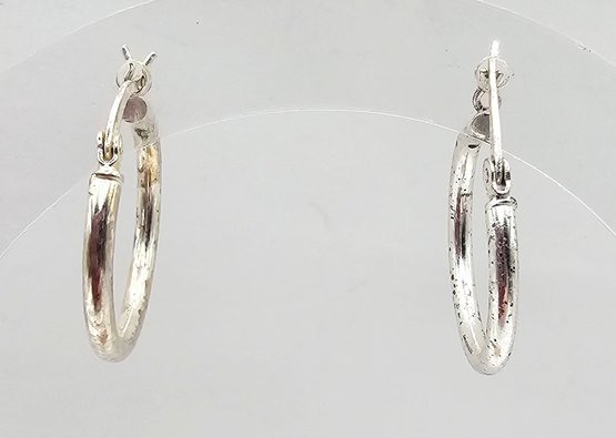 BBIN Sterling Silver Hoop Earrings 1.9 G