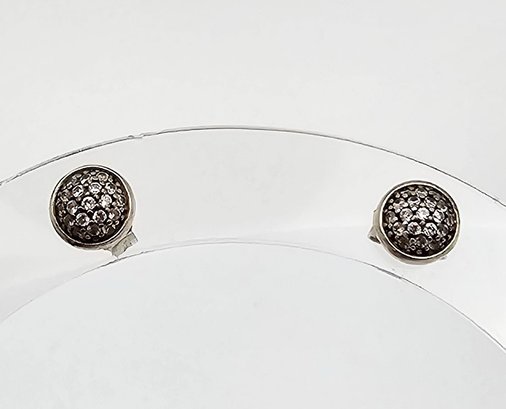 ALE Cubic Zirconia Sterling Silver Earrings 1.8 G