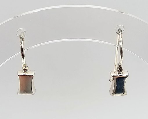 Sterling Silver Drop Dangle Earrings 2.6 G