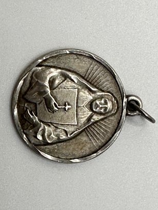 Saint Mother Theodore Guerin Sterling, Silver Pendant, 6.97 G.