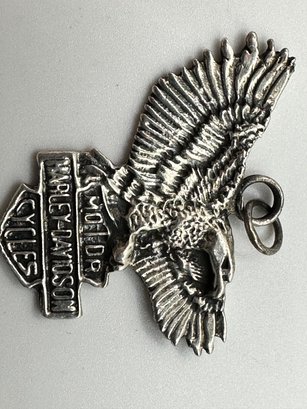 Sterling Silver Harley, Davidson Cycles Eagle Pendant, 8.89 G.