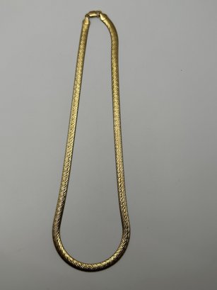 ITALY-LIRM Sterling Silver Gold Colored Snake Chain 22.22g