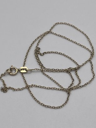 Italy - Sterling Gold Toned Chain  0.99g    18'long