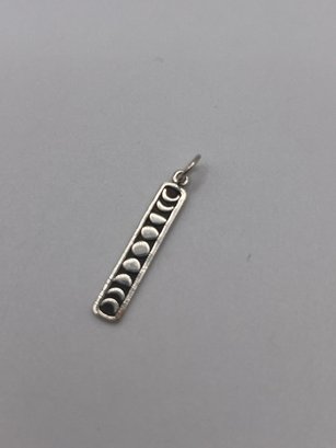 Sterling 'phases Of The Moon Charm'  0.8g