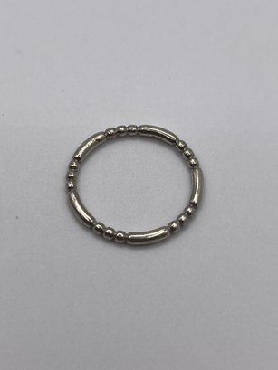 Sterling Bead Bar Style Ring  1.95g    Sz. 8