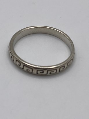 Sterling Greek Key Ring   1.72g