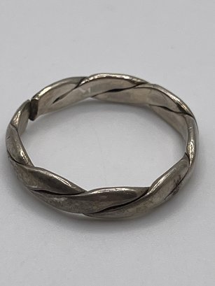Sterling Braided Band  3.67g   Sz. 9.5