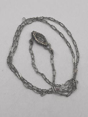 Sterling Link Chain  1.43g   16'long
