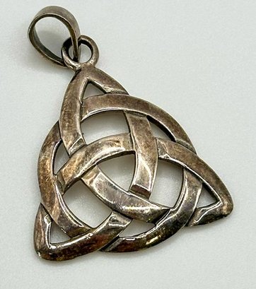 Sterling Trinity Triquetra Pendant 4.36g