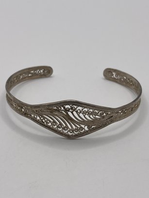 Sterling Moroccan Cuff Bracelet   10.46g