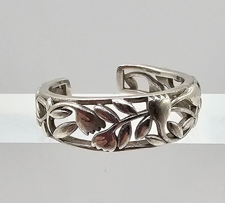 Sterling Silver Floral Open Ring 2 G