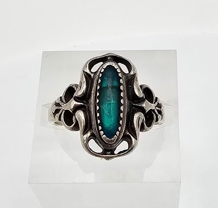 Wheeling & Co. Abalone Sterling Silver Ring Size 6 4.2 G