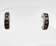 Sterling Silver Cubic Zirconia Earrings 2.6 G
