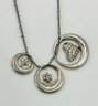 Sterling Necklace With Nesting Religious Pendants 3.16g